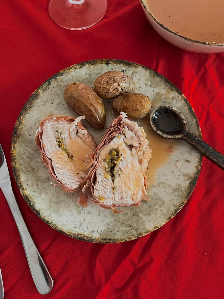 FRIPTURĂ DE CURCAN CU SOS DE MERIȘOARE